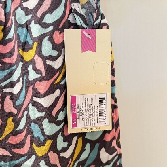 Cherokee Gray Bird Dress Lace Top Girls Size 3T NWT - Picture 8 of 11